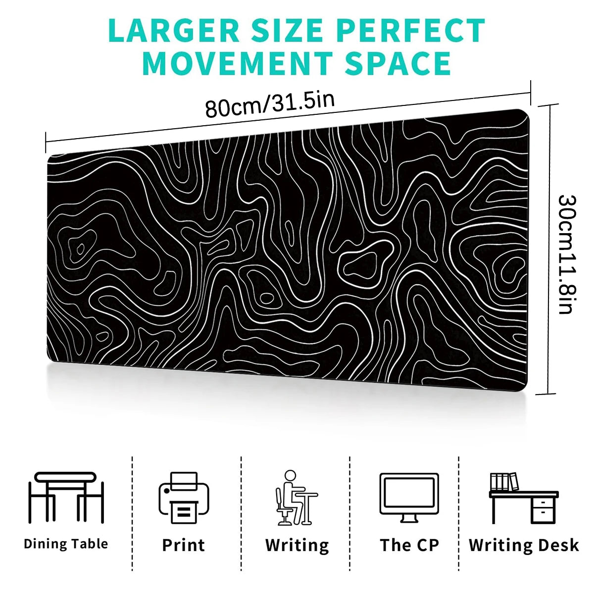 Topographic Desk Mat