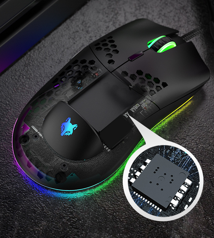 RGB Hollow Hole Mouse